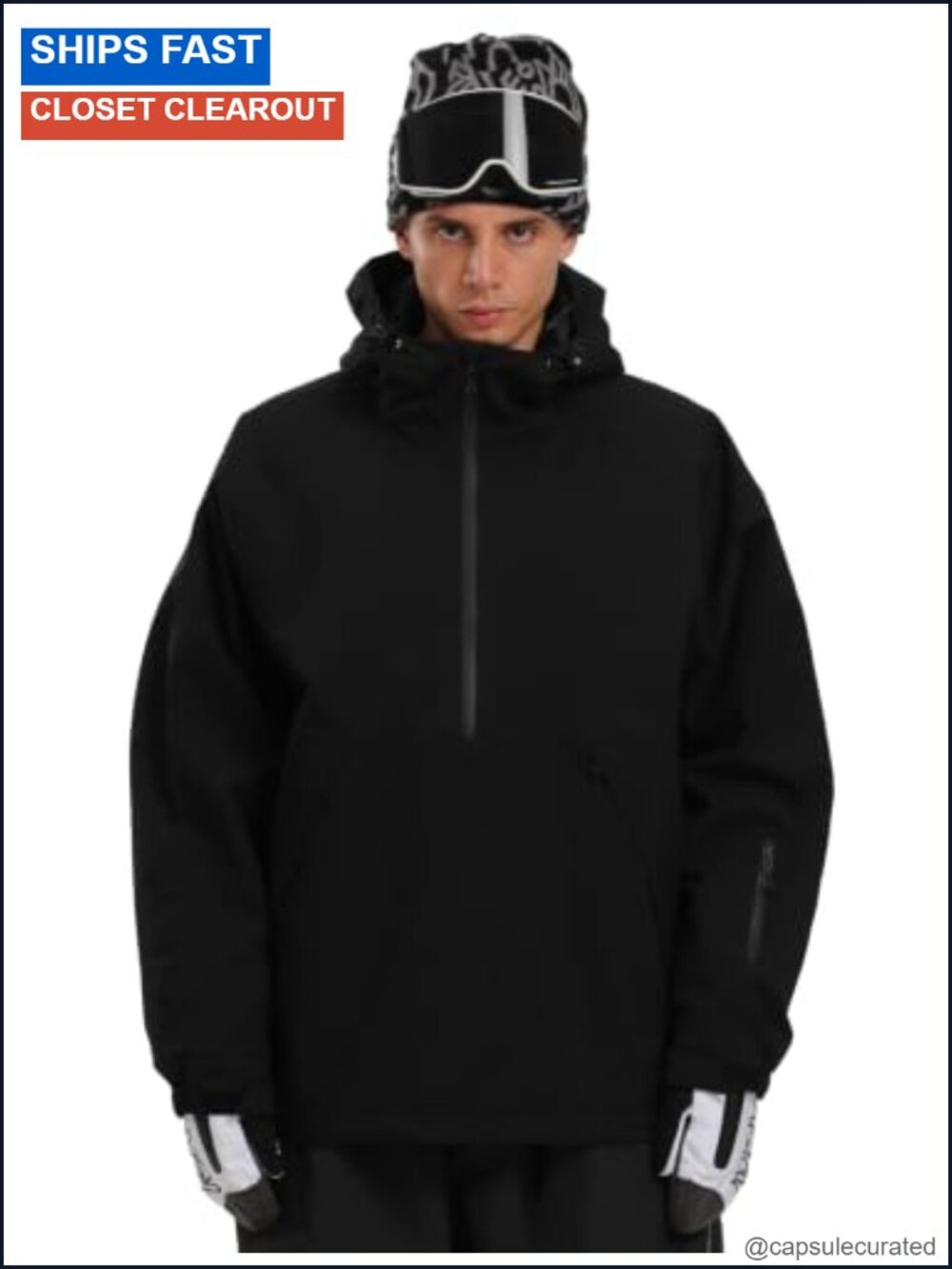 Baggy Snowboard Ski Jacket Waterproof Windproof Loose Winter Coat